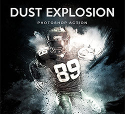 极品PS动作－粉尘爆散(含高清视频教程)：Dust Explosion Photoshop Action